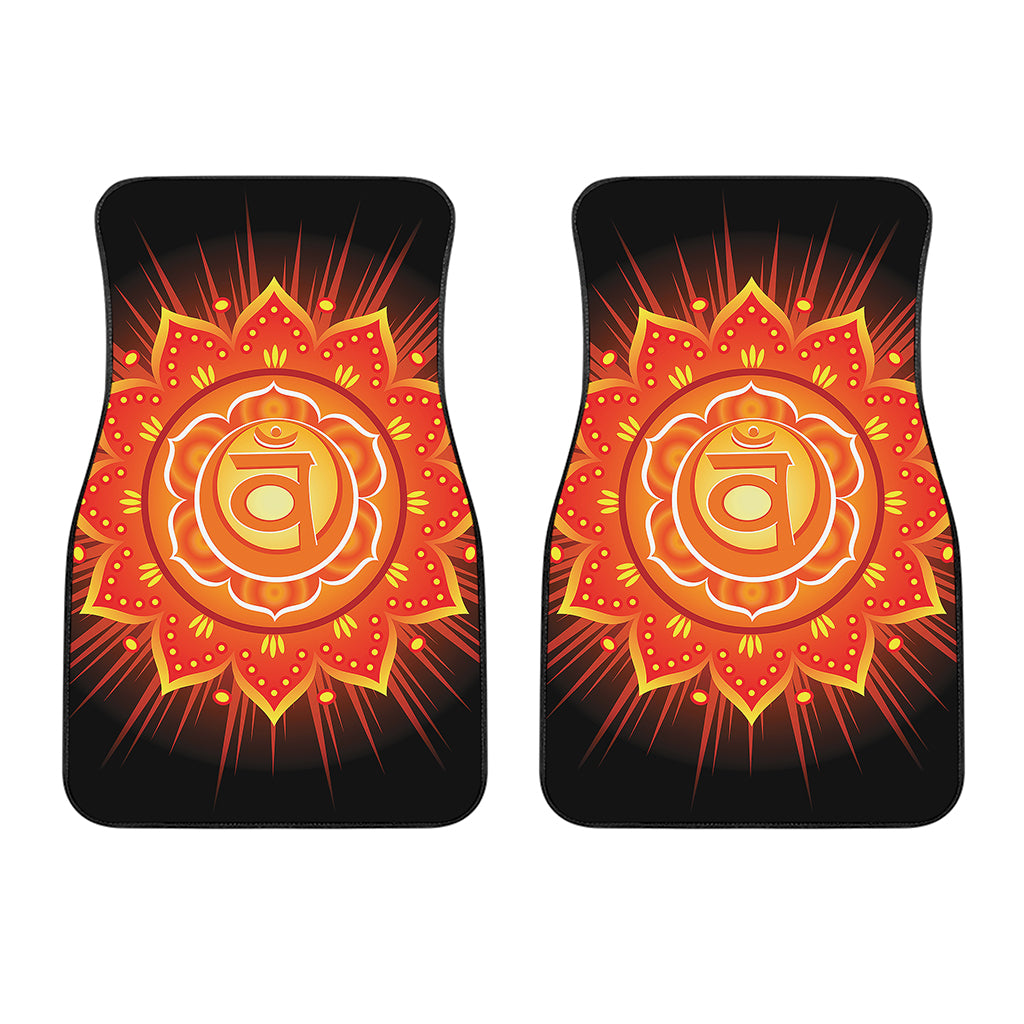 Swadhisthana Chakra Mandala Print Front Car Floor Mats