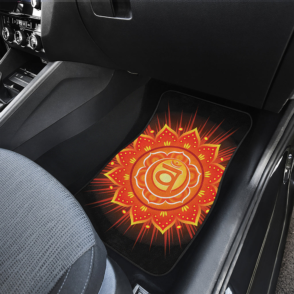 Swadhisthana Chakra Mandala Print Front Car Floor Mats