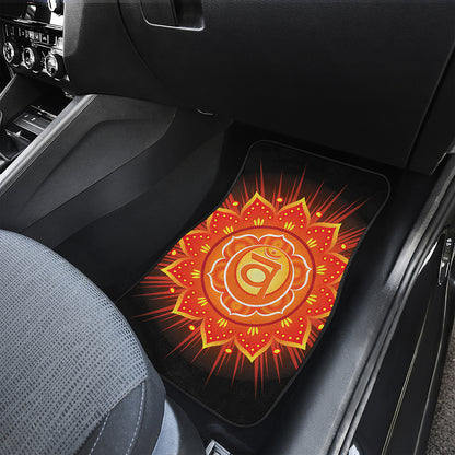 Swadhisthana Chakra Mandala Print Front Car Floor Mats