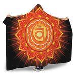 Swadhisthana Chakra Mandala Print Hooded Blanket