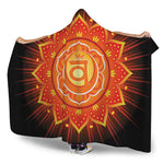Swadhisthana Chakra Mandala Print Hooded Blanket
