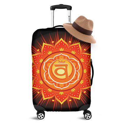 Swadhisthana Chakra Mandala Print Luggage Cover