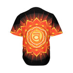 Swadhisthana Chakra Mandala Print Men's Baseball Jersey