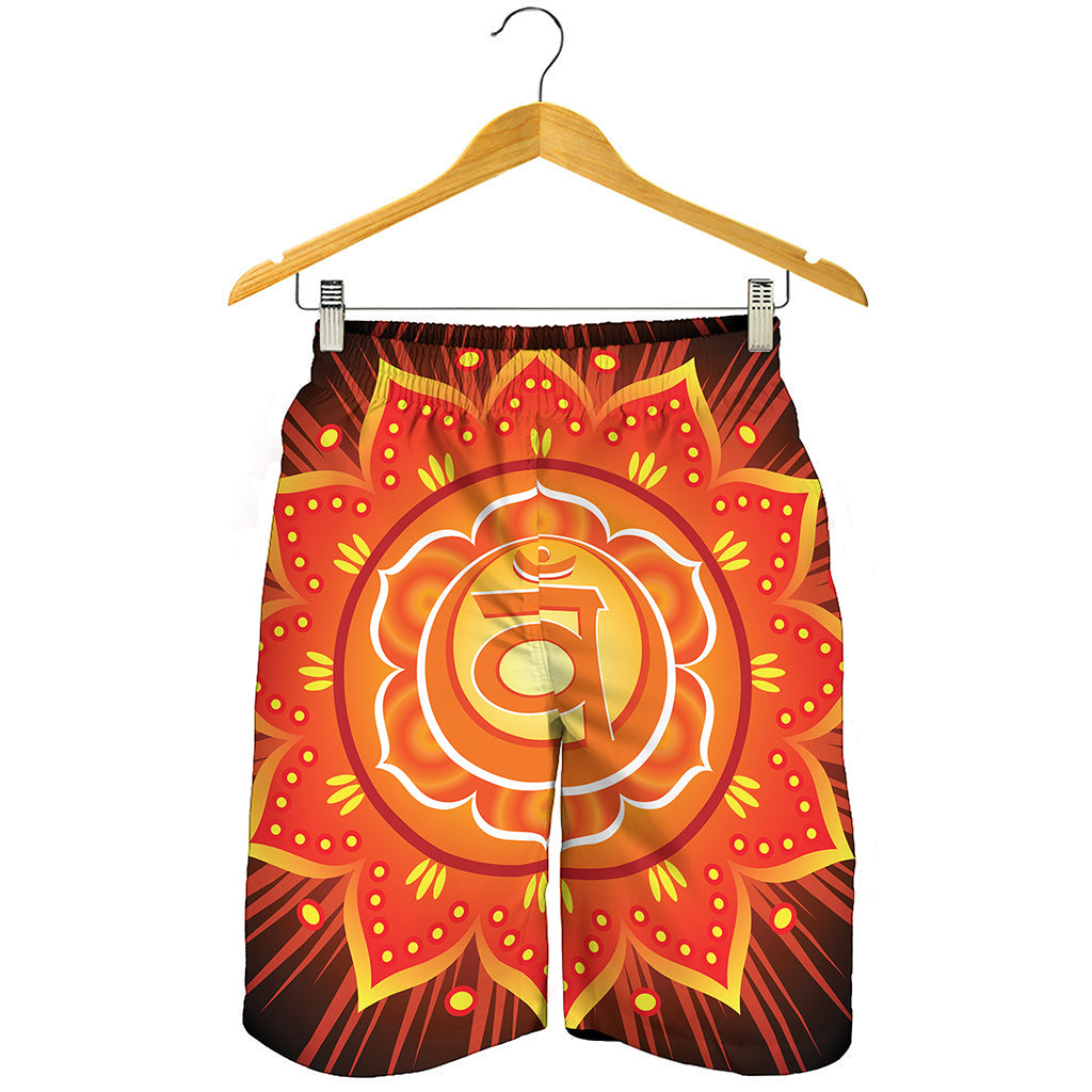 Swadhisthana Chakra Mandala Print Men's Shorts