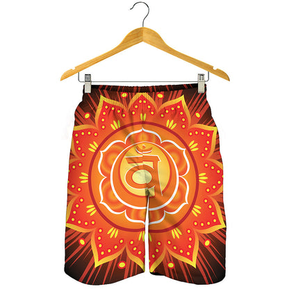 Swadhisthana Chakra Mandala Print Men's Shorts