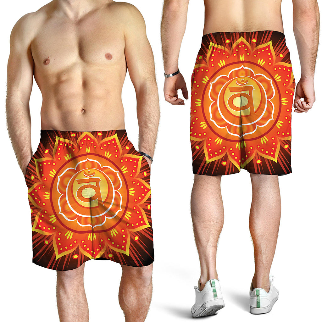 Swadhisthana Chakra Mandala Print Men's Shorts