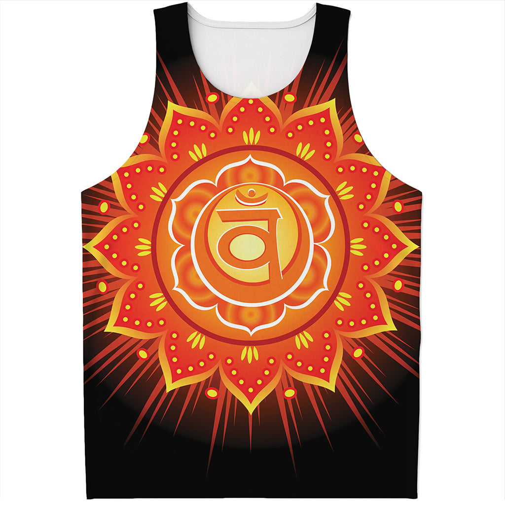 Swadhisthana Chakra Mandala Print Men's Tank Top