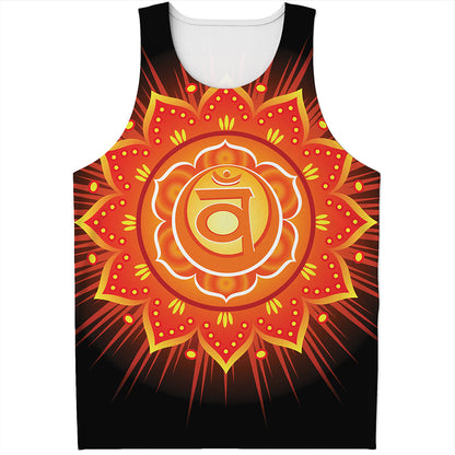 Swadhisthana Chakra Mandala Print Men's Tank Top