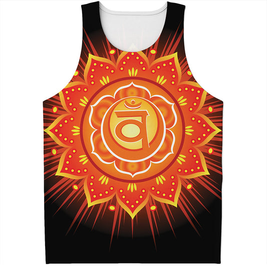 Swadhisthana Chakra Mandala Print Men's Tank Top