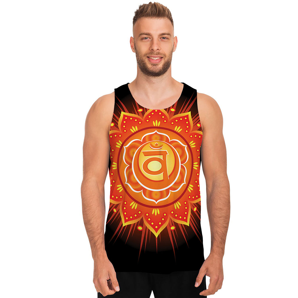 Swadhisthana Chakra Mandala Print Men's Tank Top