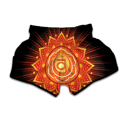 Swadhisthana Chakra Mandala Print Muay Thai Boxing Shorts