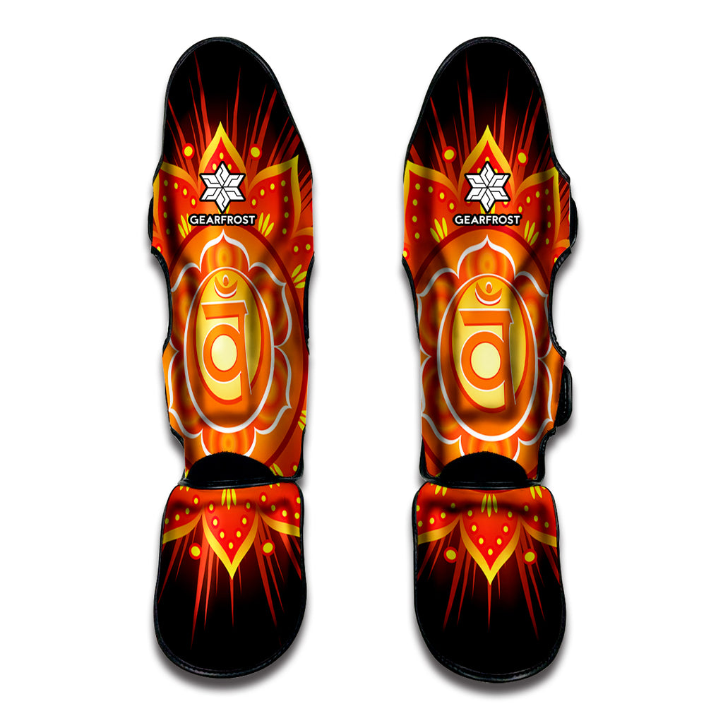 Swadhisthana Chakra Mandala Print Muay Thai Shin Guard