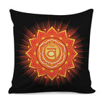 Swadhisthana Chakra Mandala Print Pillow Cover