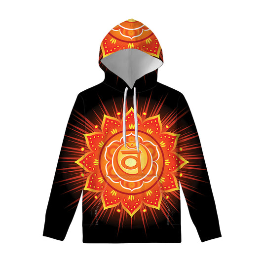 Swadhisthana Chakra Mandala Print Pullover Hoodie