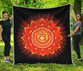 Swadhisthana Chakra Mandala Print Quilt