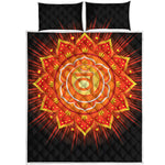 Swadhisthana Chakra Mandala Print Quilt Bed Set