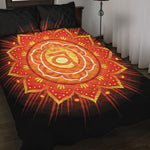 Swadhisthana Chakra Mandala Print Quilt Bed Set