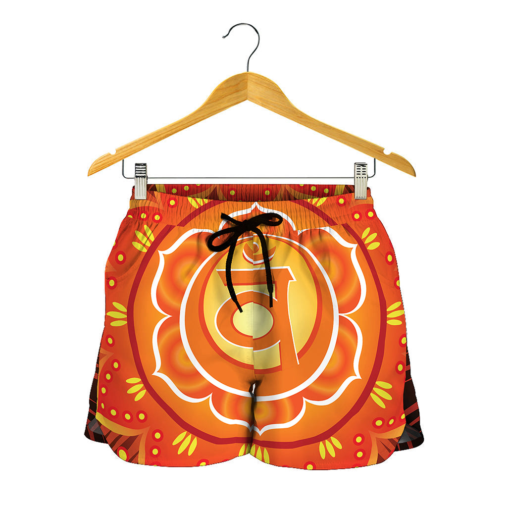 Swadhisthana Chakra Mandala Print Women's Shorts