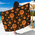 Swadhisthana Chakra Pattern Print Beach Sarong Wrap