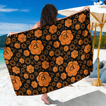 Swadhisthana Chakra Pattern Print Beach Sarong Wrap