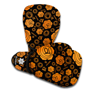 Swadhisthana Chakra Pattern Print Boxing Gloves