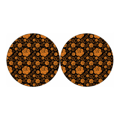 Swadhisthana Chakra Pattern Print Car Coasters