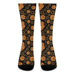 Swadhisthana Chakra Pattern Print Crew Socks