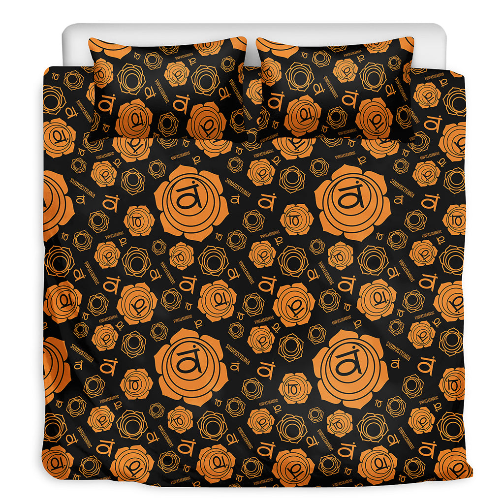 Swadhisthana Chakra Pattern Print Duvet Cover Bedding Set