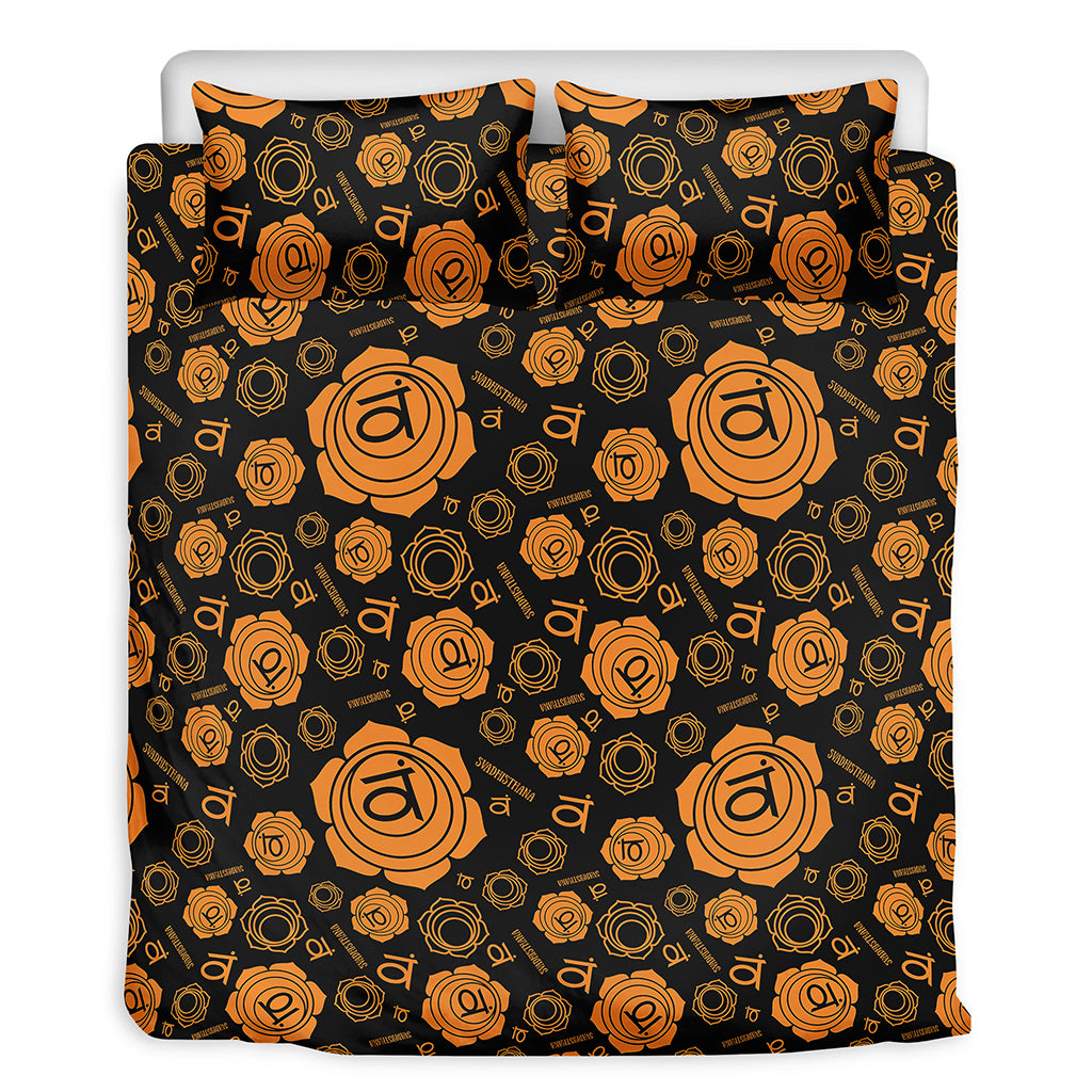 Swadhisthana Chakra Pattern Print Duvet Cover Bedding Set