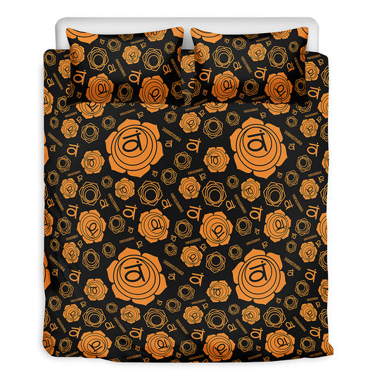 Swadhisthana Chakra Pattern Print Duvet Cover Bedding Set