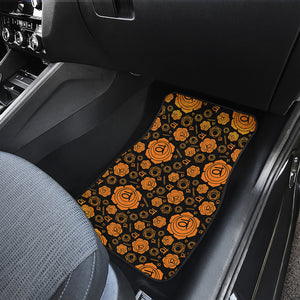 Swadhisthana Chakra Pattern Print Front and Back Car Floor Mats