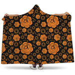 Swadhisthana Chakra Pattern Print Hooded Blanket
