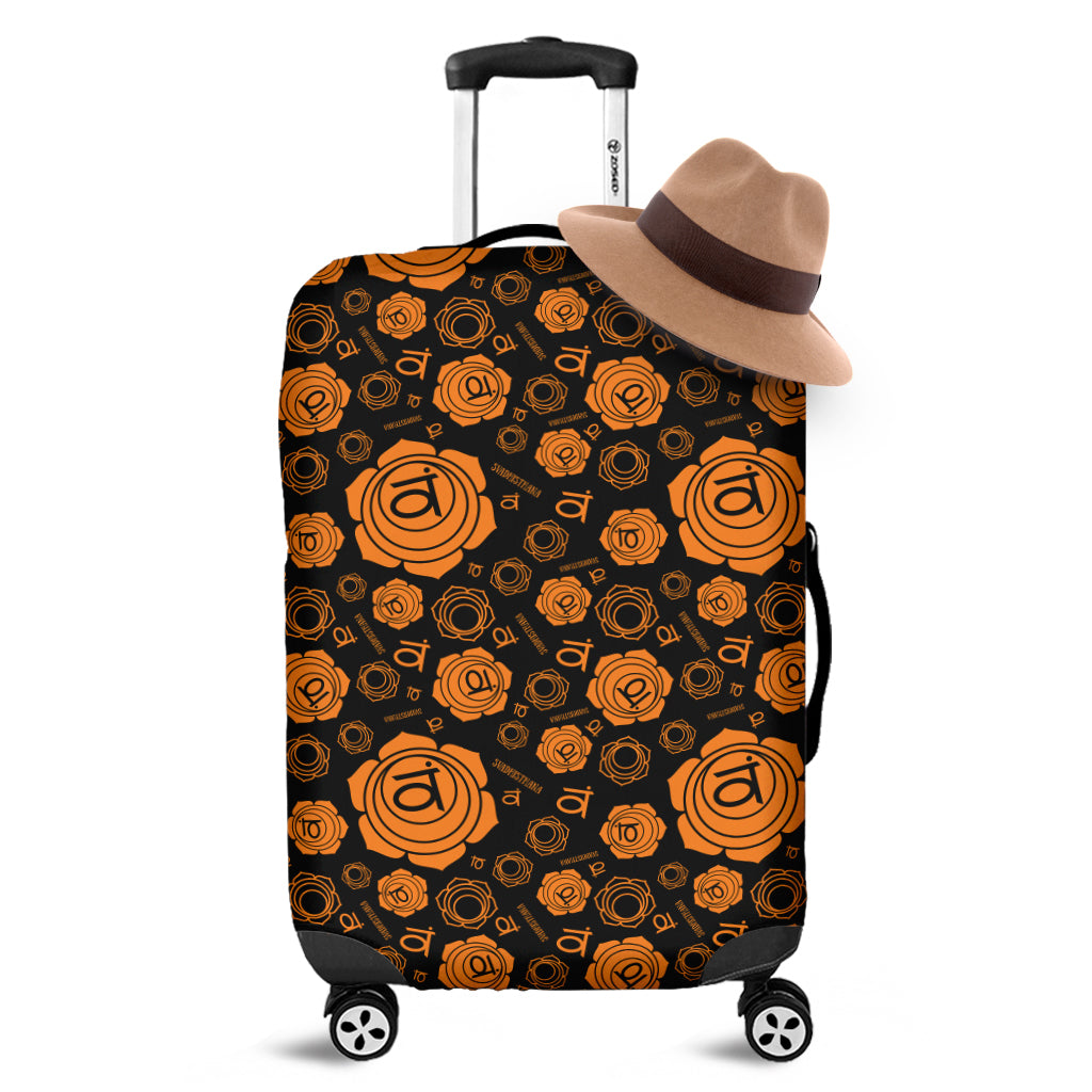 Swadhisthana Chakra Pattern Print Luggage Cover