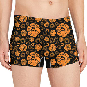 Swadhisthana Chakra Pattern Print Men's Boxer Briefs