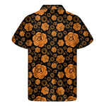 Swadhisthana Chakra Pattern Print Men's Short Sleeve Shirt