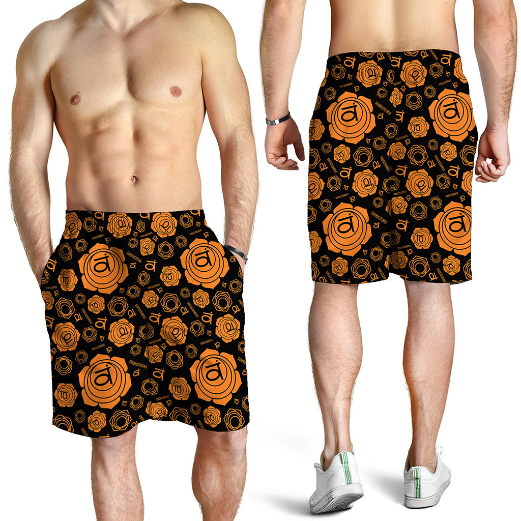 Swadhisthana Chakra Pattern Print Men's Shorts