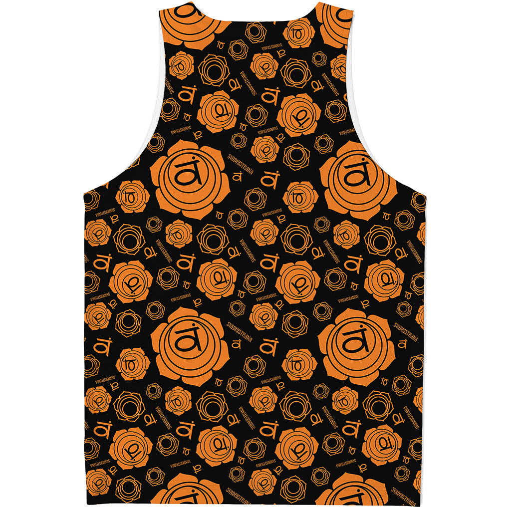 Swadhisthana Chakra Pattern Print Men's Tank Top