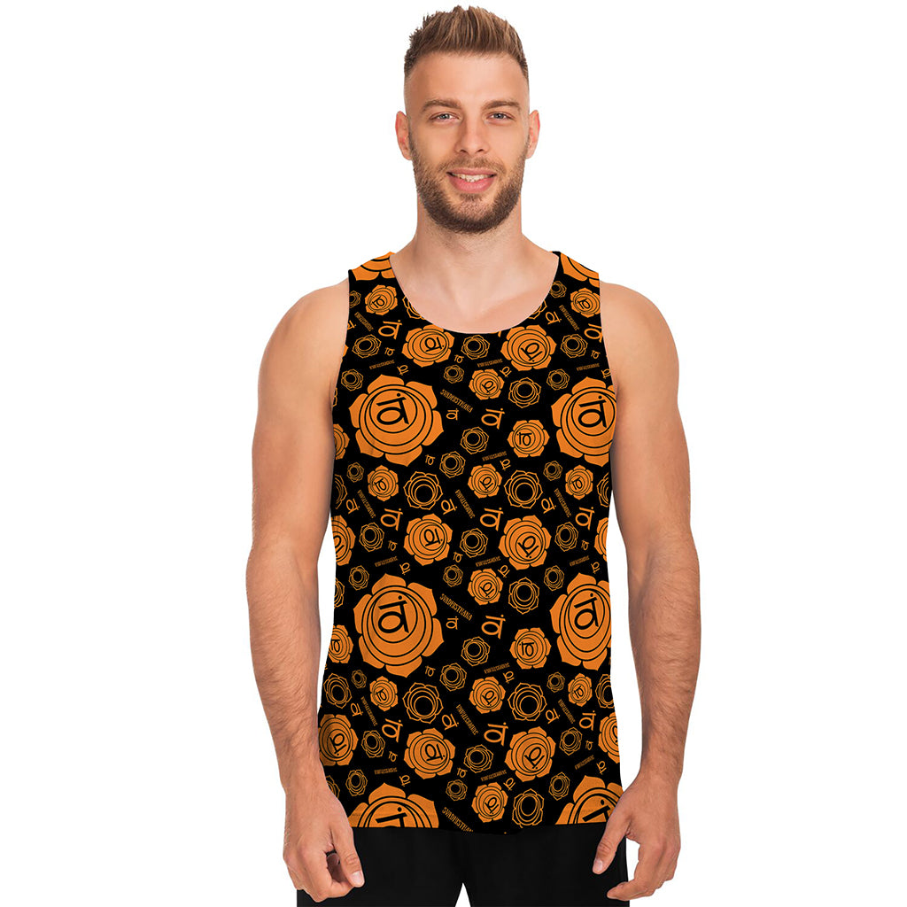 Swadhisthana Chakra Pattern Print Men's Tank Top