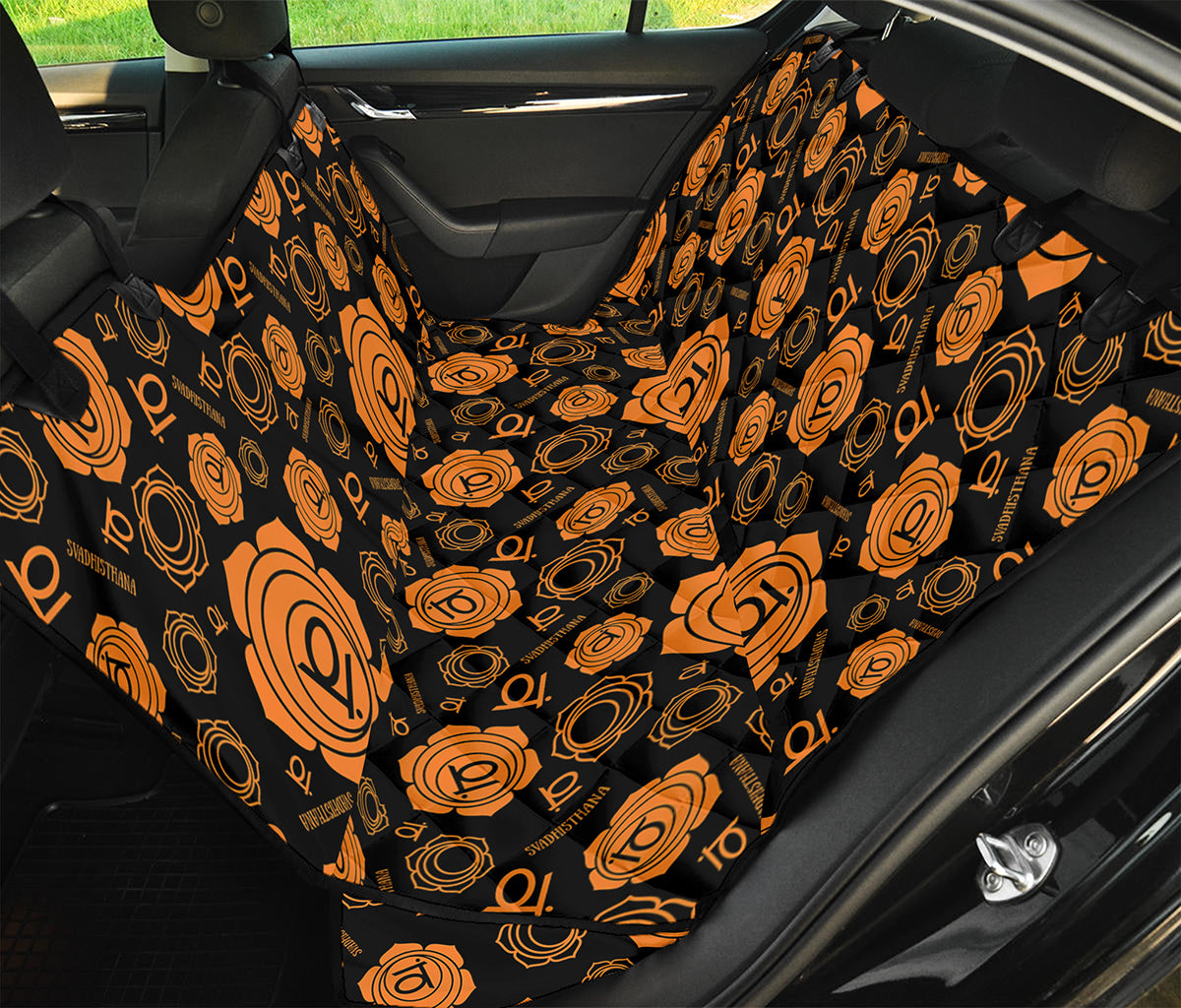 Swadhisthana Chakra Pattern Print Pet Car Back Seat Cover