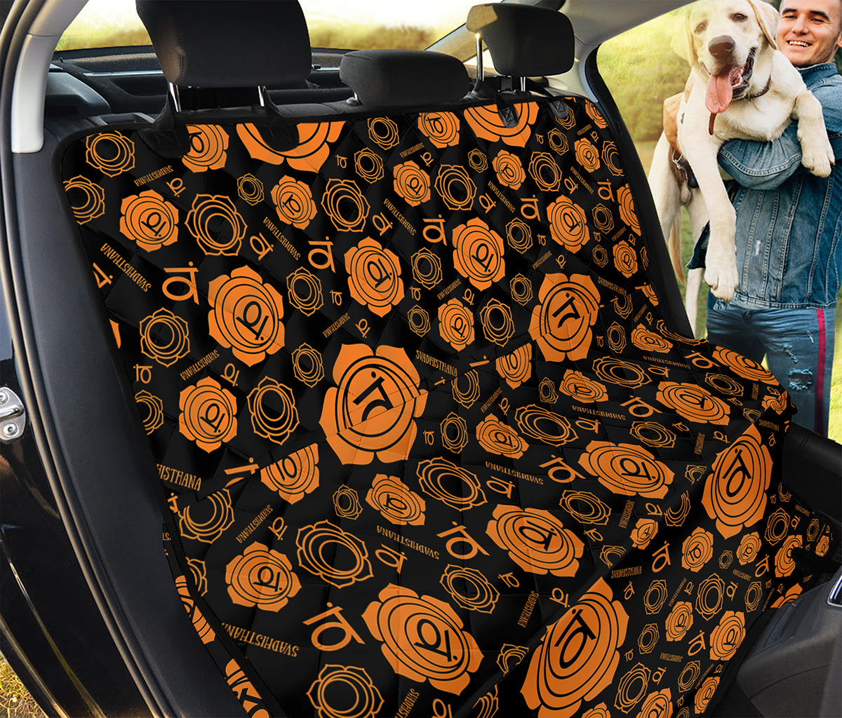 Swadhisthana Chakra Pattern Print Pet Car Back Seat Cover