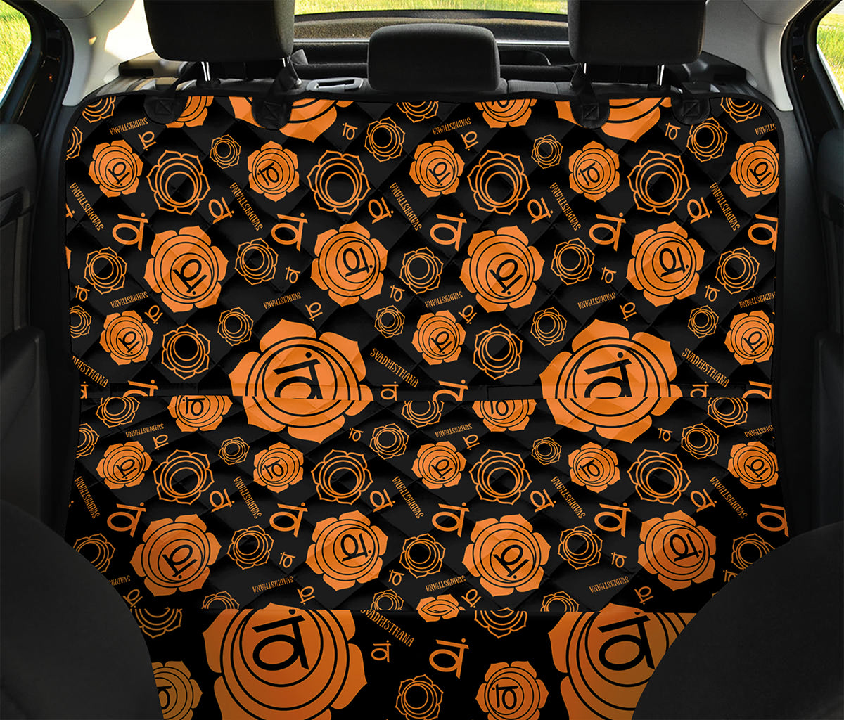 Swadhisthana Chakra Pattern Print Pet Car Back Seat Cover