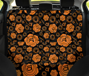 Swadhisthana Chakra Pattern Print Pet Car Back Seat Cover