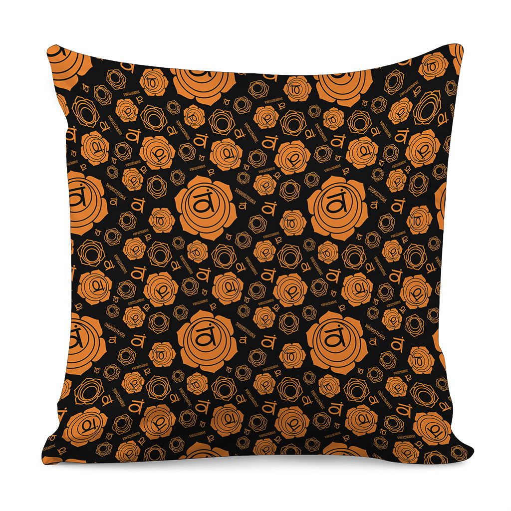 Swadhisthana Chakra Pattern Print Pillow Cover