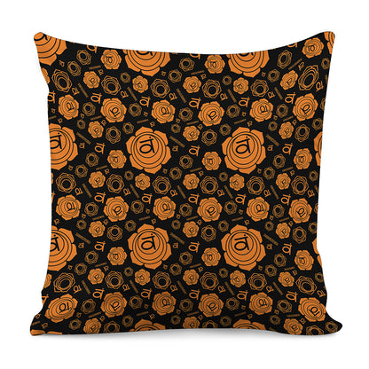 Swadhisthana Chakra Pattern Print Pillow Cover