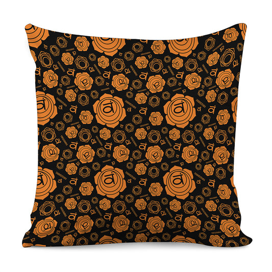 Swadhisthana Chakra Pattern Print Pillow Cover