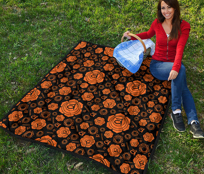 Swadhisthana Chakra Pattern Print Quilt