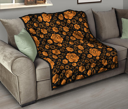 Swadhisthana Chakra Pattern Print Quilt