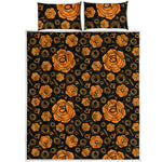 Swadhisthana Chakra Pattern Print Quilt Bed Set