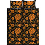 Swadhisthana Chakra Pattern Print Quilt Bed Set