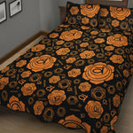 Swadhisthana Chakra Pattern Print Quilt Bed Set